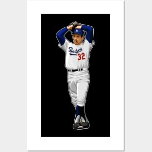 Sandy Koufax #32 Pitches Legend Posters and Art